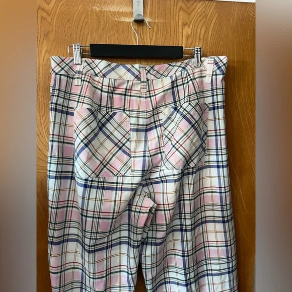 Favorite Daughter Plaid Pants in Pink, Blue, and White 34 - Picture 13 of 16